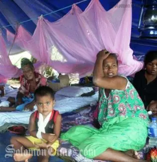 Help in need: For AusAID, food and shelter was a priority after the tsunami in the Solomon Islands.