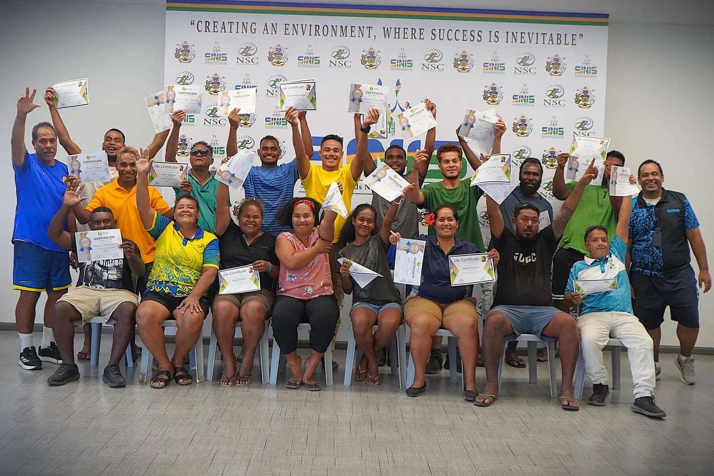 The training, which aimed at equipping aspiring coaches with foundational coaching skills, was made possible through the collaborative efforts of SIVF, SINIS, and its performance service teams.