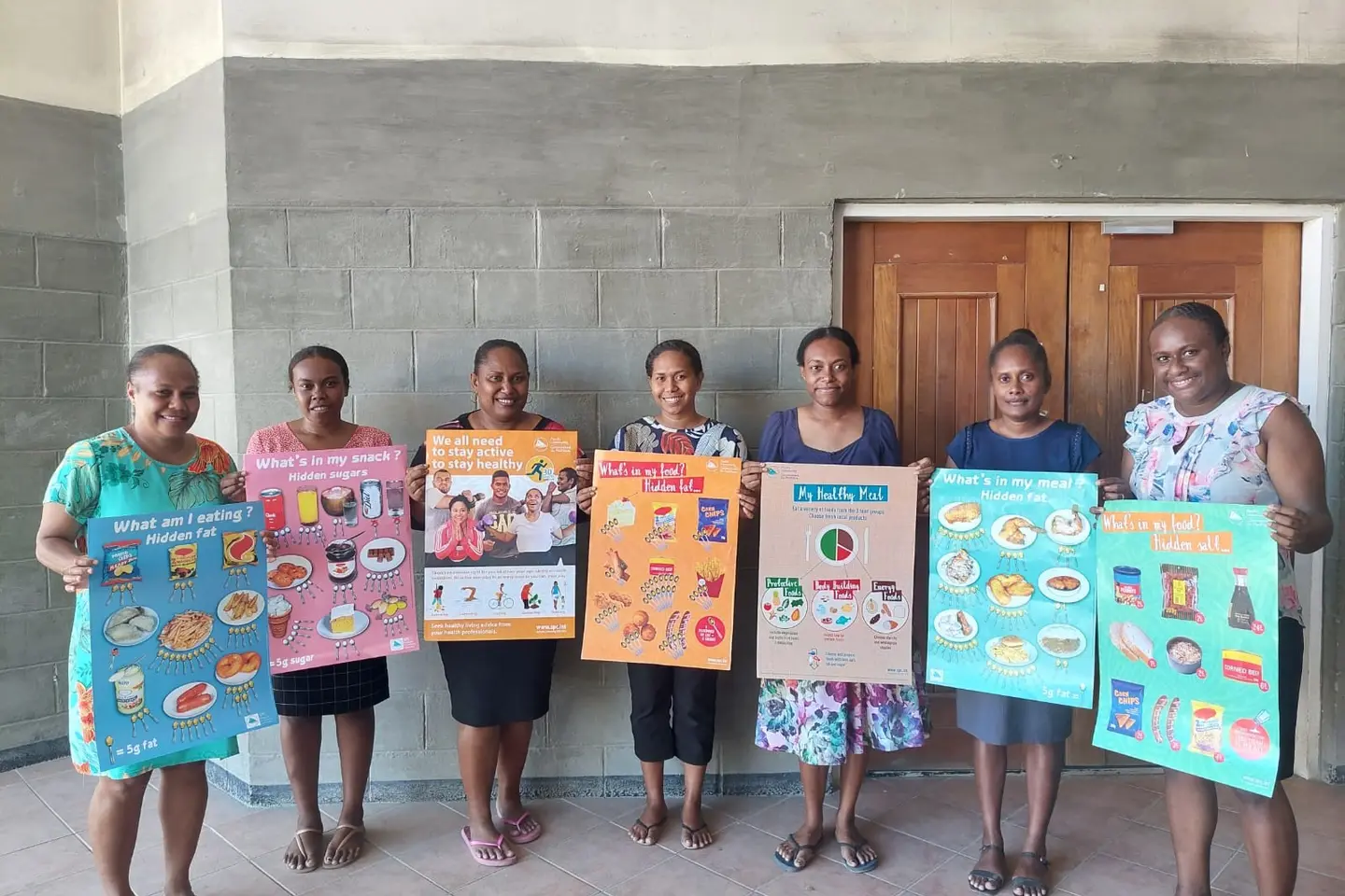 The team thanked SPC for the nutrition posters given to food dietetic services at the NRH, stated the posters are very handy to their awareness program.