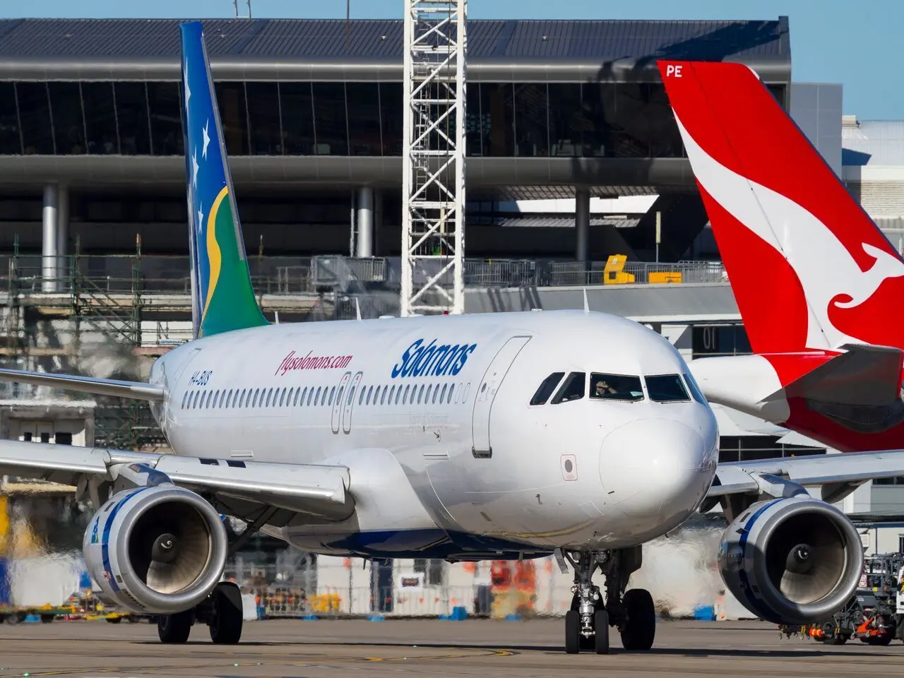 The flight departed from Brisbane 1pm today and is expected to arrive in Honiara just after 3pm today local time.