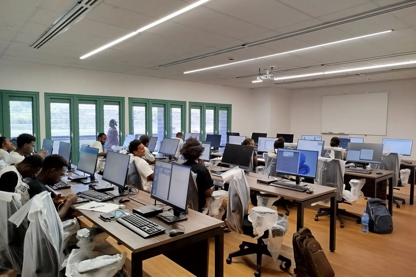The brand-new campus boasts cutting-edge facilities for an enhanced learning experience, including advanced technology in lecture rooms, collaborative spaces, and well-equipped study areas.
