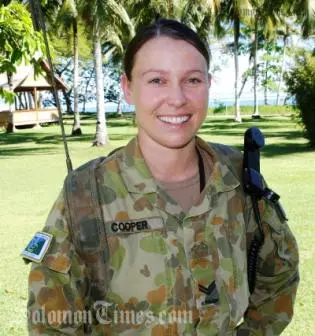 "I've been in the Army for 8 years and I'm so honoured to be representing my country overseas. I hope I can really make a difference to the lives of the locals" she said  excitedly.