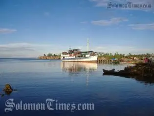 The beautiful Auki seafront in Malaita Province.