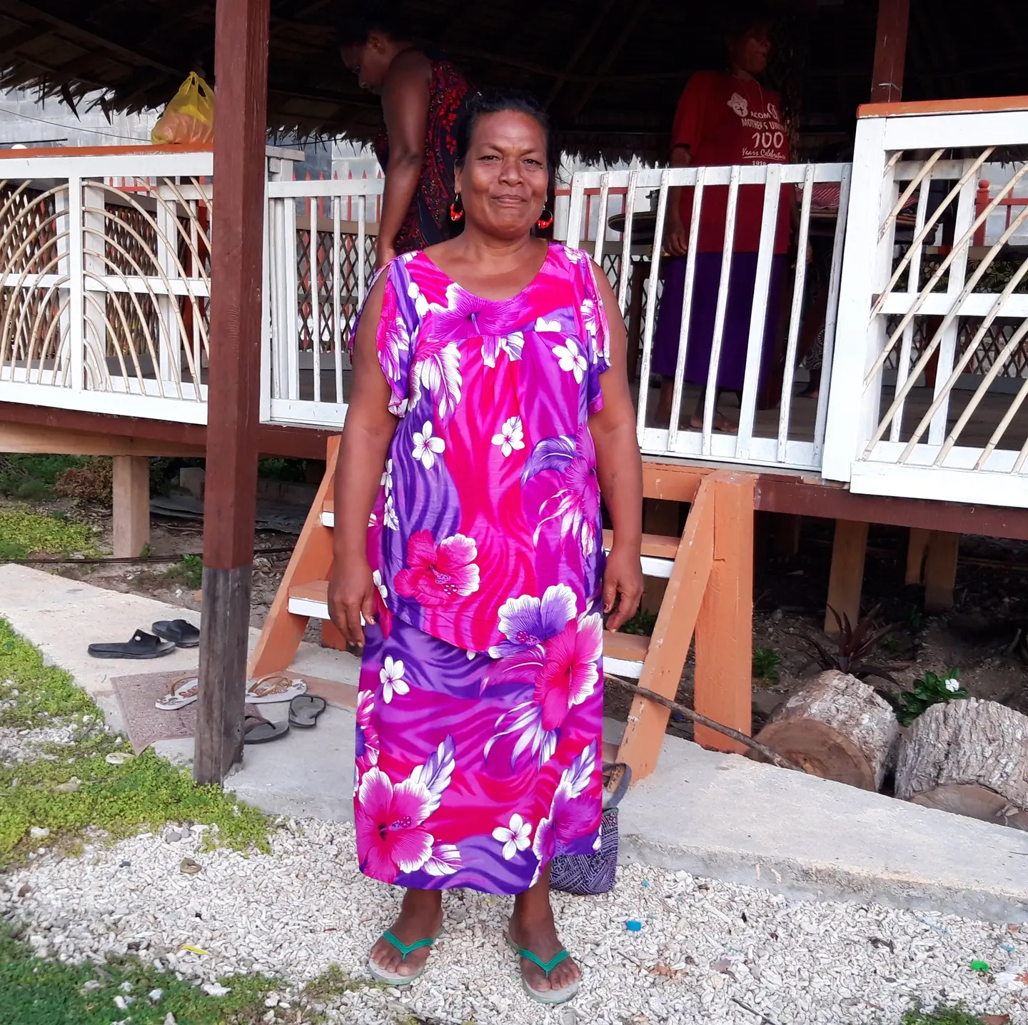 “Some of the women walk great distances to catch telecommunication signal. Most times I have a hard time getting the women via mobile phone so I have no choice but to get in the boat to go get them”.