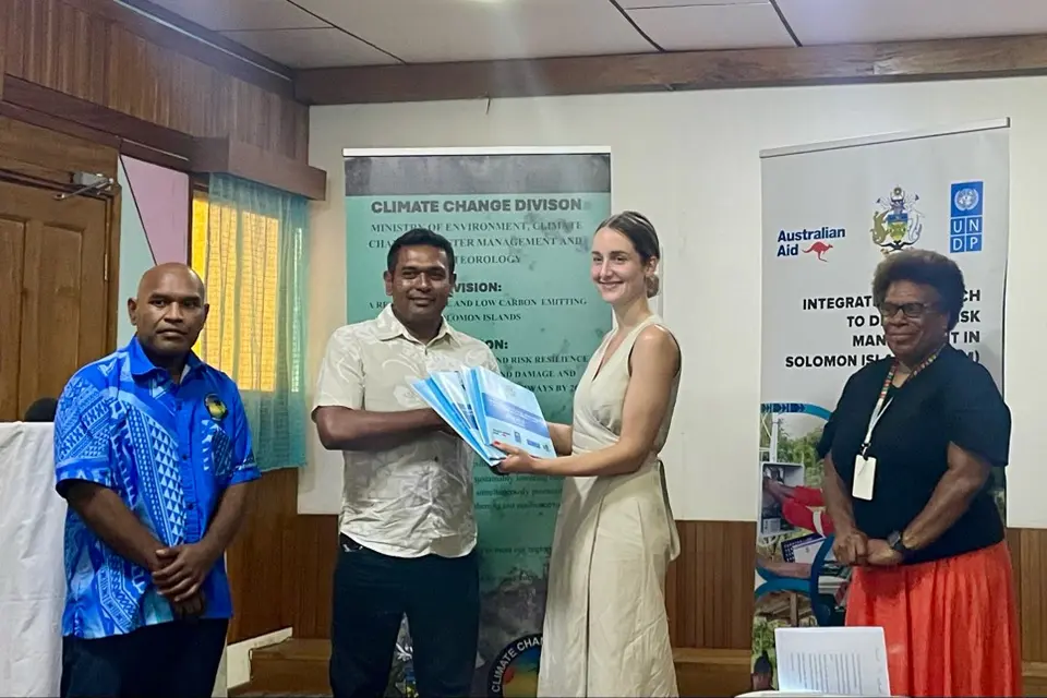 The iMRV system serves as a crucial tool for the Solomon Islands Government to efficiently collect, archive, and report data on greenhouse gas (GHG) emissions, GHG mitigation efforts, climate adaptation, and climate finance.