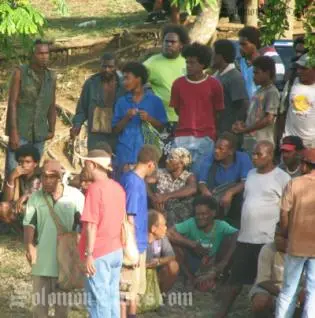 Many flocked across the city's main road to the safety of the hills where the Forum Fisheries Agency is situated.