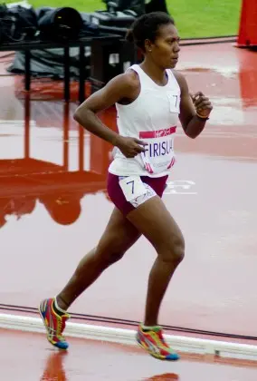 Sharon Firisua at the 2014 Commonwealth Games in Glasgow.