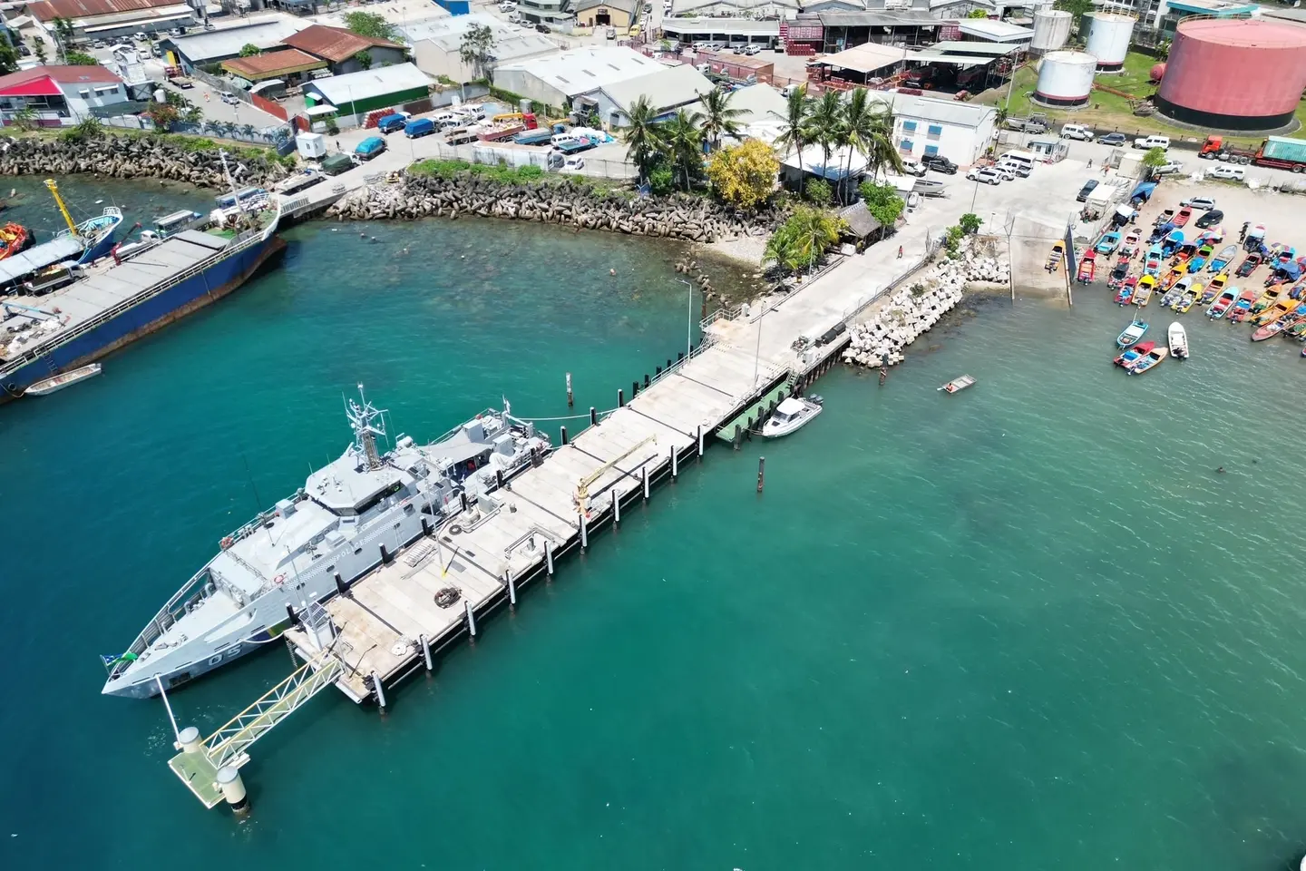 The SBD 120 million project was delivered by Australia under the Defence Cooperation Program and will extend the life of the wharf for an additional 30 years.