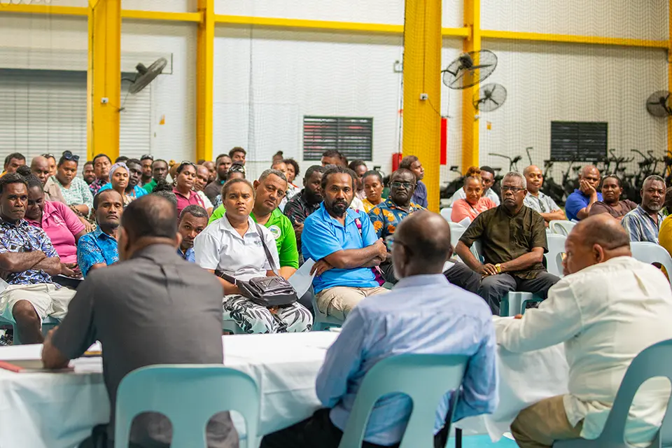 More than 100 officers gathered for the briefing and Commissioning.